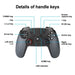 Wireless Gamepad With Dual Motors And Turbo For Switch Pro