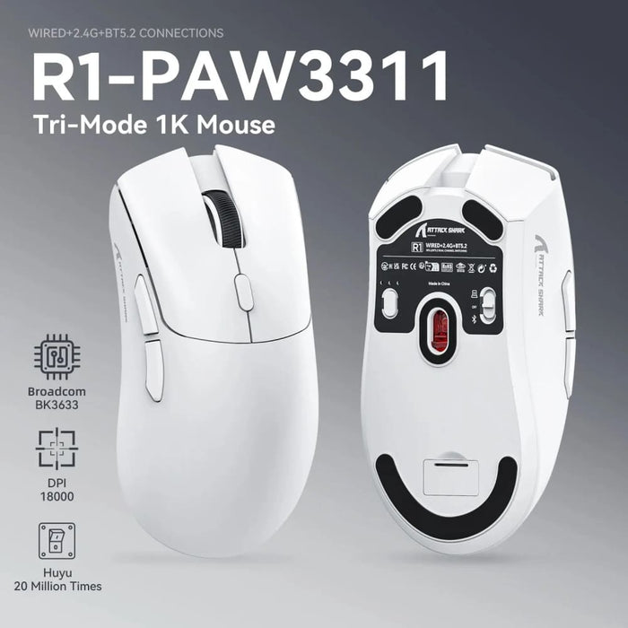 Wireless Gaming Mouse With 6 Dpi Levels