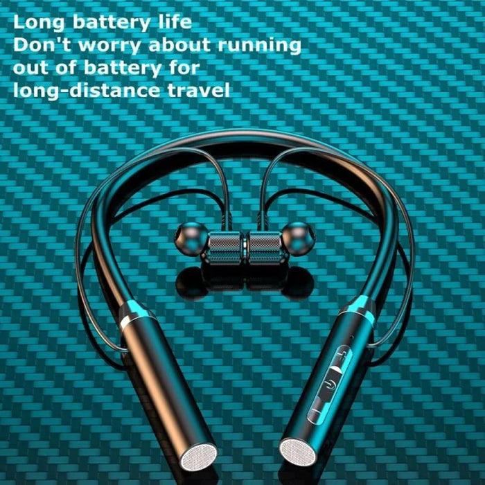 Wireless Neckband Earphones With Magnetic Design And Mic