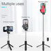 Wireless Selfie Stick Tripod With Beauty Light