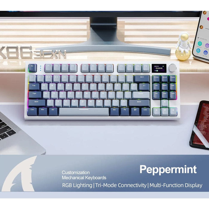 Wireless Swappable Mechanical Keyboard With Display