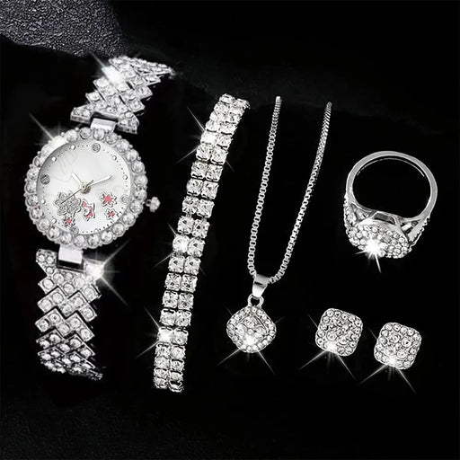 Women Luxury Rhinestone Quartz Watch Hiphop Fashion Casual