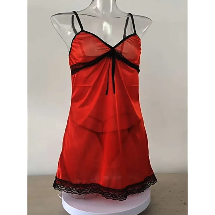 Women Silk Satin Comfortable Sleeveless Nightwearfor