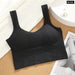 Women u Shaped Wide Straps Seamless Sports Bra