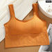 Women u Shaped Wide Straps Seamless Sports Bra