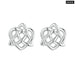 Womens 925 Sterling Silver Celtic Knot Ear Studs Earrings