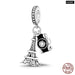 Womens 925 Sterling Silver Famous Attractions Eiffel Tower