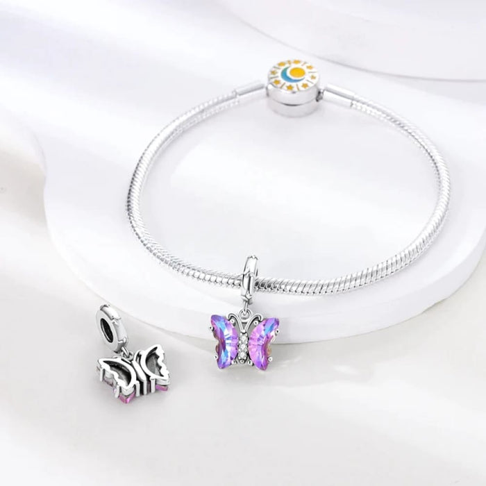 Womens 925 Sterling Silver Purple Colour Series Chameleon