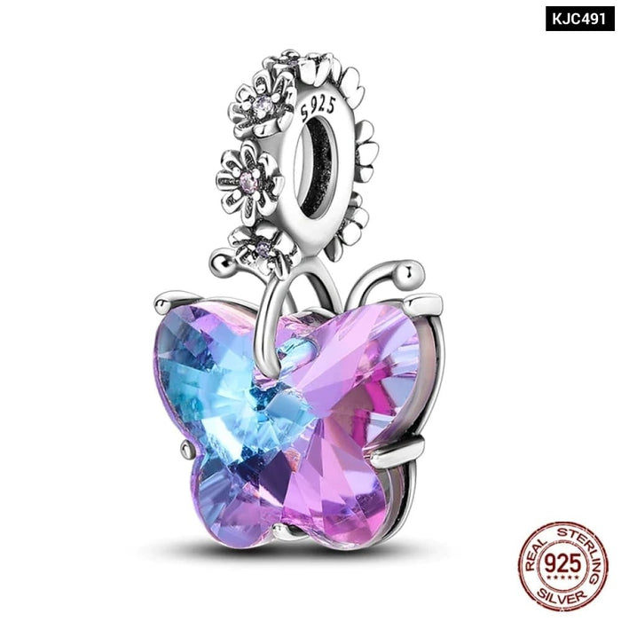 Womens 925 Sterling Silver Purple Colour Series Chameleon