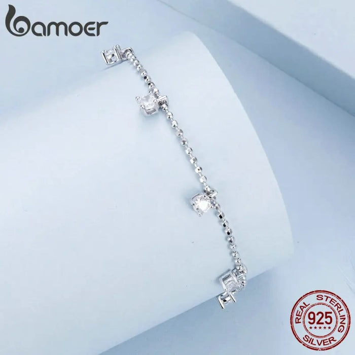 Womens 925 Sterling Silver Sparkling Zircon Pendant