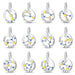 Womens 925 Sterling Silver Twelve Constellations Luminous