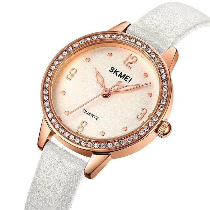 Women’s Pu Band Leather Analog Alloy Small Display Quartz