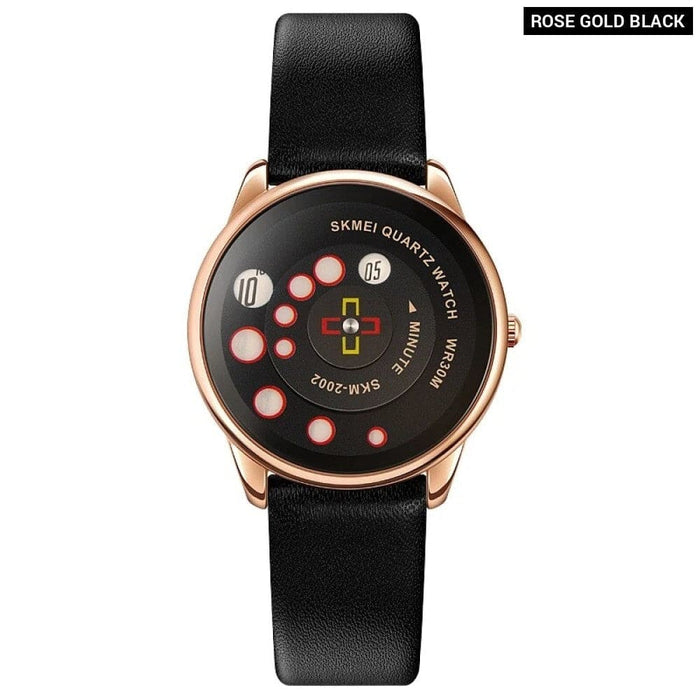 Women’s Pu Band Leather Analog Display Versatile Quartz