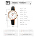 Women’s Pu Band Leather Casual Analog Display Quartz 3atm