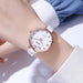 Women’s Pu Band Leather Casual Analog Display Quartz 3atm