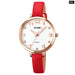 Women’s Pu Band Leather Casual Analog Display Quartz 3atm