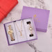 Womens Crystal Bracelet Quartz Watch Bangle Necklace 3 Pcs