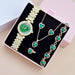 Womens Crystal Ring Necklace Earrings Bracelet Rhinestone