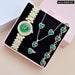 Womens Crystal Ring Necklace Earrings Bracelet Rhinestone