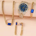 Womens Big Dial Iced Out Quartz Rhinestone Wrist Watch