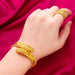 Womens Diamond Quartz Watch Gold Plated Bangles Exquisite