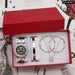 Womens Diamond Watch Rhinestone Jewelry Set With Box