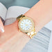 Women’s Elegant Casual Goldn Watch Crystal Diamond Inlaid