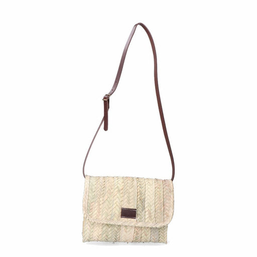 Womens Handbag by Edm Lola Palm Leaf Leather 27 x 20 Cm