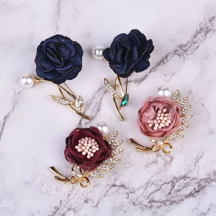 Womens Quartz Watch Wallet Corsage 3pcs Set