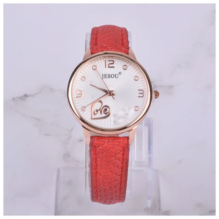 Womens Quartz Watch Wallet Corsage 3pcs Set