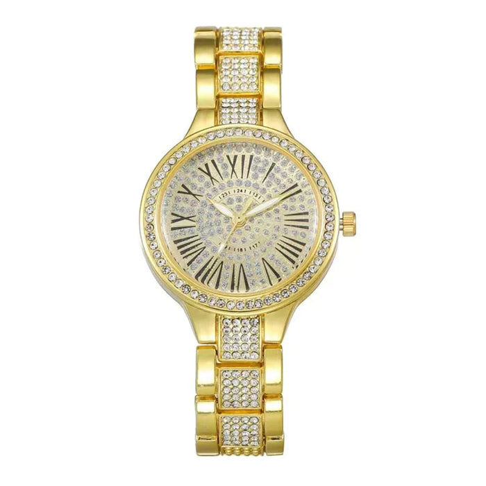 Womens Rhinestone Diamond Watch Exquisite Square Sparkling