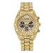 Womens Hip Hop Shiny Crystal Steel Quartz Watch Creative