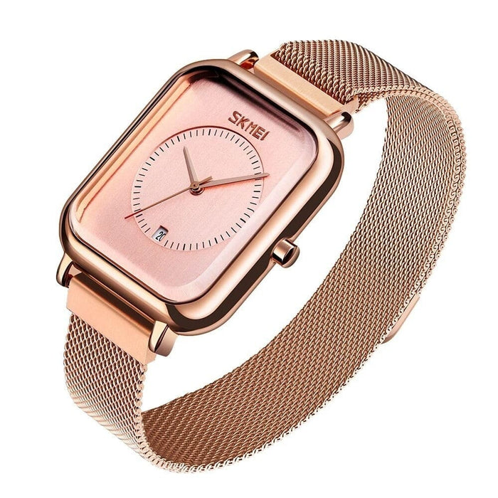 Women’s Stainless Steel Band Analog Display Quartz 3atm