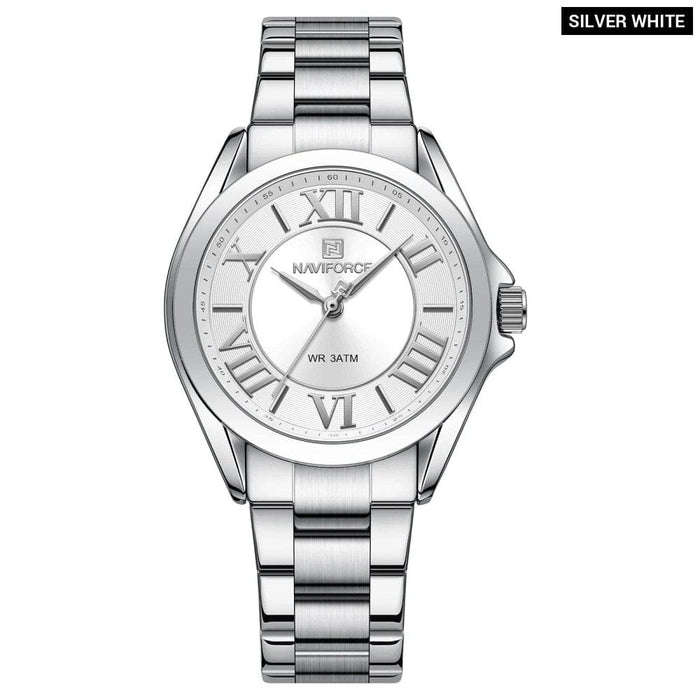 Women’s Stainless Steel Band Roman Numerals Quartz