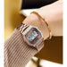 Women’s Stainless Steel Band Touch Screen Display Digital