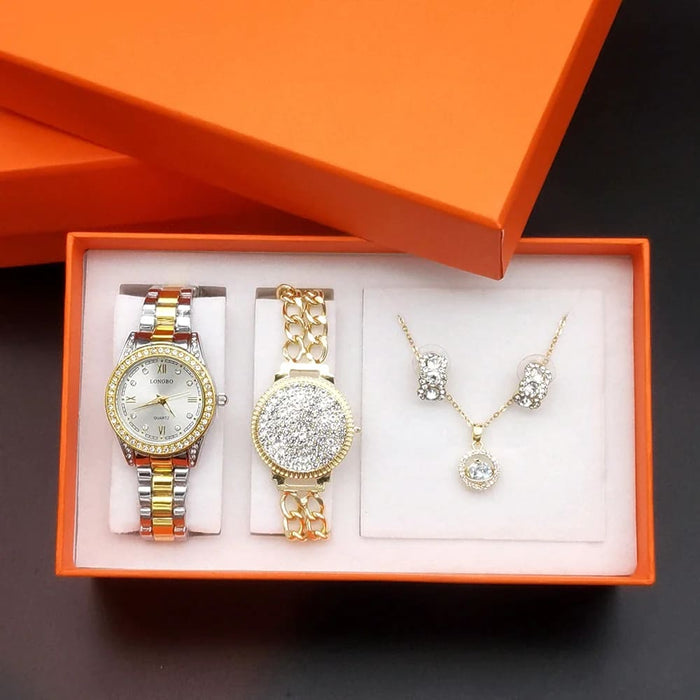 Womens Stainless Waterproof Diamond Quartz Wrist Watch