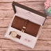 Womens Wallet Earrings Quartz Watch 3pcs Set