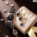 Womens Watches Set Luxury Rhinestone Women Fashion Elegant