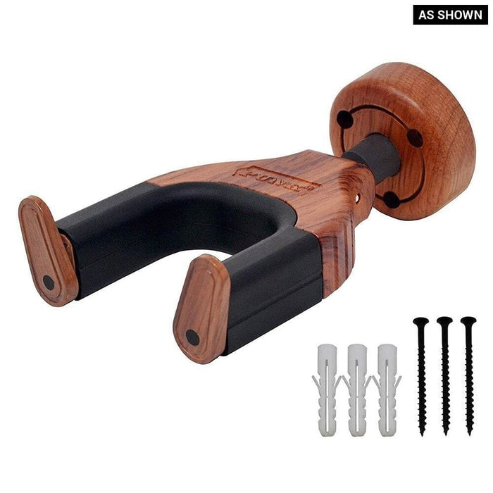 Wood Wall Mount Auto Grip Lock System Neck Holder Stand