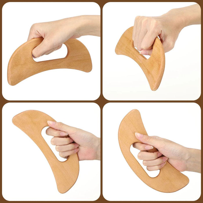 Wooden Gua Sha Massage Tool For Cellulite Relief