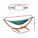 Wooden Hammock Chair With Stand Outdoor Lounger Bed Timber