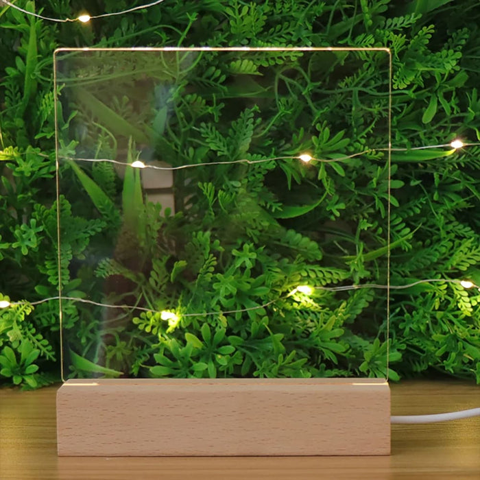 Wooden Led Light Base For Resin Art