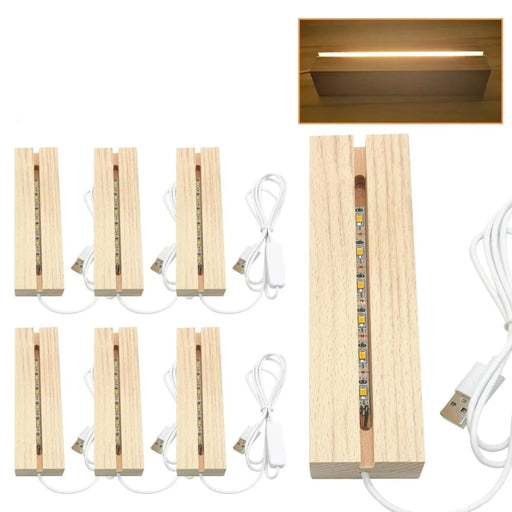 Wooden Led Light Base For Resin Art