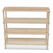 Wooden Shoe Rack 4-tier Shelf Storage 2 Pcs Xaobll