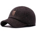 Woolen Knitted Winter Ear Cover Baseball Cap For Men