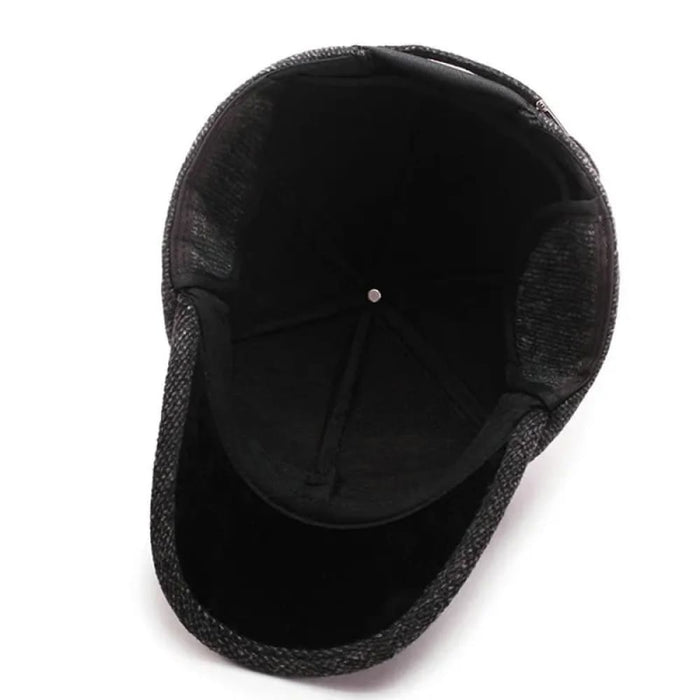 Woolen Knitted Winter Ear Cover Baseball Cap For Men