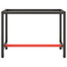 Work Bench Frame Matte Black And Red 110x50x79 Cm Metal