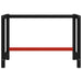 Work Bench Frame Metal 120x57x79 Cm Black And Red Oaikxn