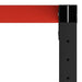 Work Bench Frame Metal 150x57x79 Cm Black And Red Oaikxk