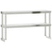 Work Table Overshelf 2-tier 110x30x65 Cm Stainless Steel